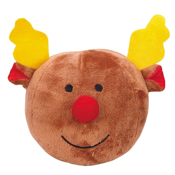 Grriggles Snowball Gang Dog Toys, 5" Reindeer