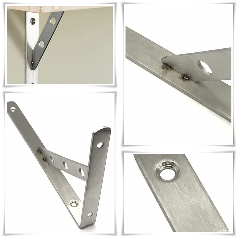 Active Island Shelf Bracket L-Shaped Stainless Steel Angle Bracket DIY