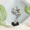 Lifestyle & More Exclusive Decorative Bust Sculpture Couple Ceramic Black/Silver