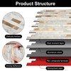 KASARO 6-Sheet Peel and Stick Backsplash Tiles for Kitchen, Marble