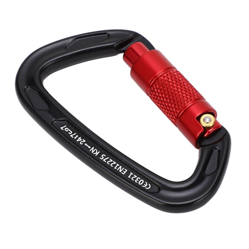 Auto Locking Rock Climbing Carabiner D Shaped Carabiner Yoga Hammock