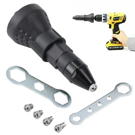 LJMMB Electric Rivet Nut Gun Cordless Riveting Tool Insert Nut Adaptor Drill Adapter