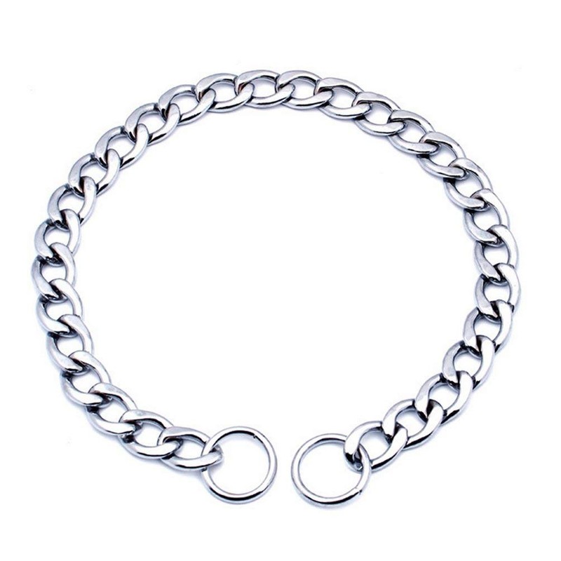 SGODA Chain Dog Training Choke Collar, 22 in, 3.0 mm