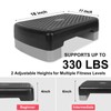 Exercise Workout Aerobic Step Platform Trainer, 18" Aerobic Stepper with