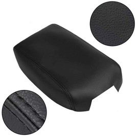 DSkoiph Leather Center Console Lid Armrest Cover Fits for 2012-2017 Toyota Camry Leather Part Only (Black)