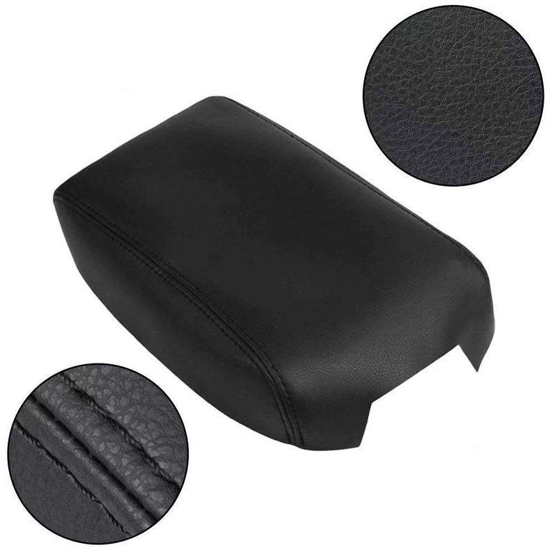 DSkoiph Leather Center Console Lid Armrest Cover Fits for 2012-2017