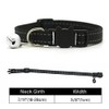 Cat/Kitten Collar with Bell & Reflective Stripes, Quick Safety Buckle