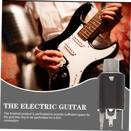 Mikinona 3pcs Guitar Patch Cables Mount Socket with Washer Audio Wires Patch Cables Guitar Microphone Accessories for Buy Again Headphone Mount Female Effector Synthetic Plastic