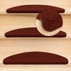 Kettelservice-Metzker Ramon Half Round Stair Mats Bordeaux Pack of 1