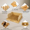 HJJK Bread Slicer for Homemade Bread, Bamboo Bread Slicers with