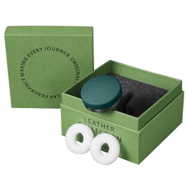 Dapucarin Car Air Freshener Vent Clip Fragrance Long Lasting Auto Odor Eliminator - Made with Natural Plant Extracts - Green Leather Diffuser with 2 Pieces Blue Moment Scent Refills