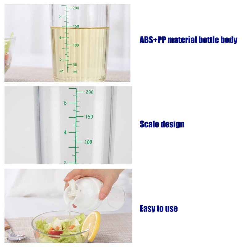 Salad Dressing Shaker, Clear Salad Dressing Mixer Dressing Container Dressing