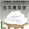 VELVETIO Bamboo Towels - Premium Hand Towels Set of 2