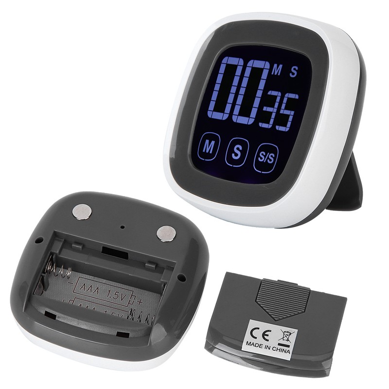 Digital Kitchen Timer Big Screen Loud Alarm BBQ Countdown Reminders