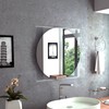 TREATLIFE HOME Square-Shaped Mirror with Sandblasting Borders, Modern Contemporary Design,