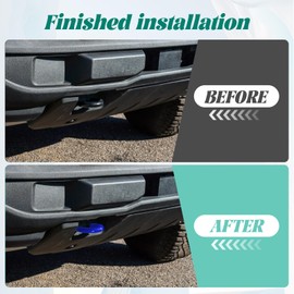 Bilisin Rear Bumper Tow Hook Covers for Ford Bronco 2021-2024+ (Blue)