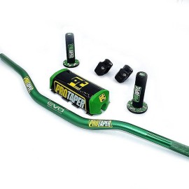 ProTaper Original "Evo" PRO TAPER Handlebar Fat Bar DIRT BIKE 1 1/8'' ATV Quad GRIPS Pads