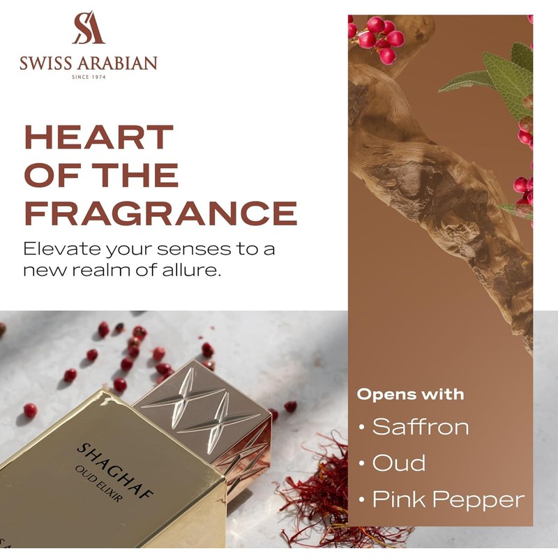 Swiss Arabian Shaghaf Oud Elixir Limited Edition 75 ml