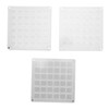 3pcs 36 Grids Acrylic Magnetic Shell Display Case Decorative Shell