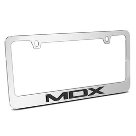 iPick Image for Acura MDX Logo in 3D on Mirror Chrome Metal License Plate Frame
