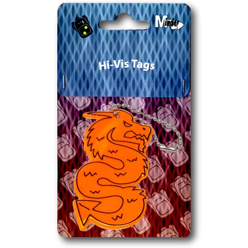 Minder Hi-Visibility Road Safety Coat Kid School Bag Backpack Chain