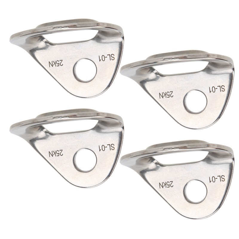 4 Pcs Climbing Hanger Stainless Steel Durable Rock Climbing Accessories