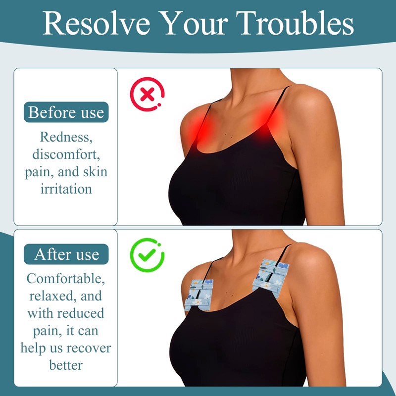 Yxmeiguo 2 Pack Bra Strap Cushion, Pacemaker Pillow Chemo Port