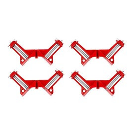 AIMALL 4-Piece Outside Corner Clamp 90 Degree Right Angle Vise Frame Holder Timber Work Corner Clip Fixer for Carpenter, Welding, Drilling, Making Cabinets, Photo Framing