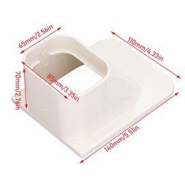 PVC Line Wall Cover 4101 80 Series Tubing Cover Accessories, Line Set Cover Kit for Ductless Mini Split Air Conditioners, Decorative Cover AC Through Wall Protection Cover