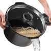 8.5qt Pasta Pot with Strainer Lid, Cast Aluminum Stockpot Multipot,