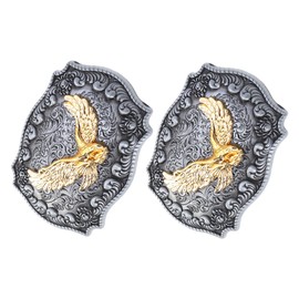 Baluue 2pcs Men's Belt Buckle Elegant Design Durable Waist Fastener for Everyday Wear for Father's Day and Male Friends