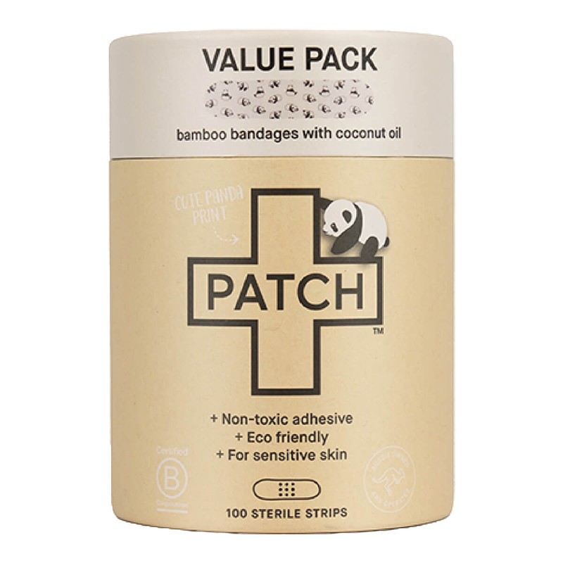 PATCH Kids Bamboo Bandages - Coconut Oil, 20 Pack