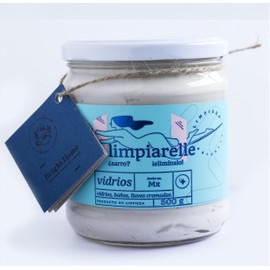 LIMPIARELLE, ELIMINA SARRO MANCHAS DE AGUA, OXIDO Y GRASA EN MULTIPLES SUPERFICIES 500 GR.