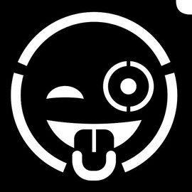 Glimmer Body Art Glimmer Tattoo Stencil - Emoji Wink (5/pk)