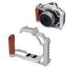 Camera Cage with Wood Handle Anodized Anti Slip Easy To