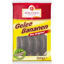 Berggold Berggold Gelee Bananen Schokoliert, 250 g