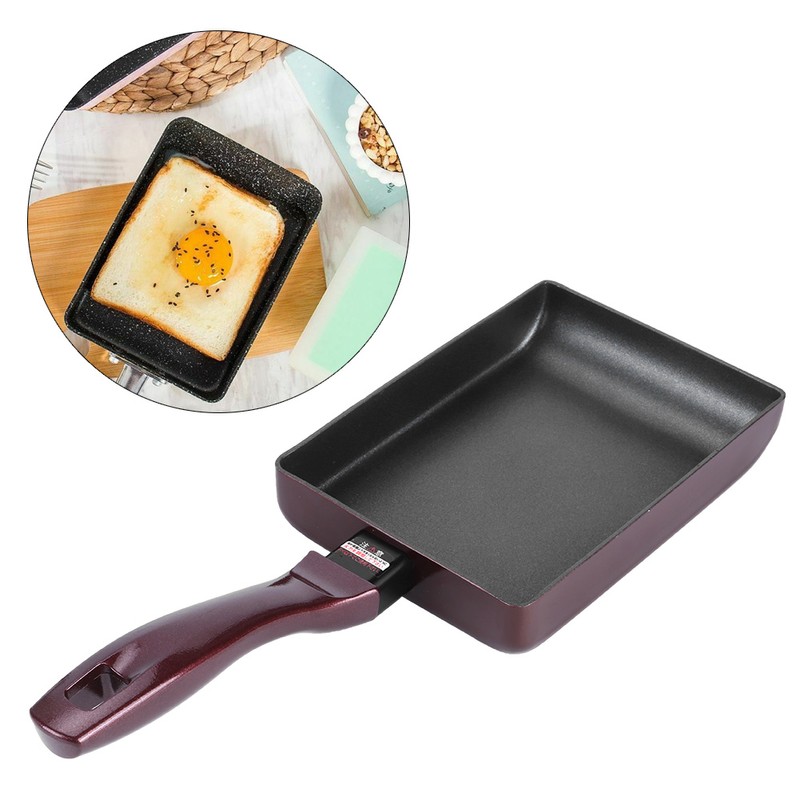 Frying Pan Smokeless NonStick Square Eggs Roll Aluminum Household Frying