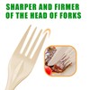 Compostable Forks 150 Count Disposable Forks Cutlery Heavy-Duty Utensils for
