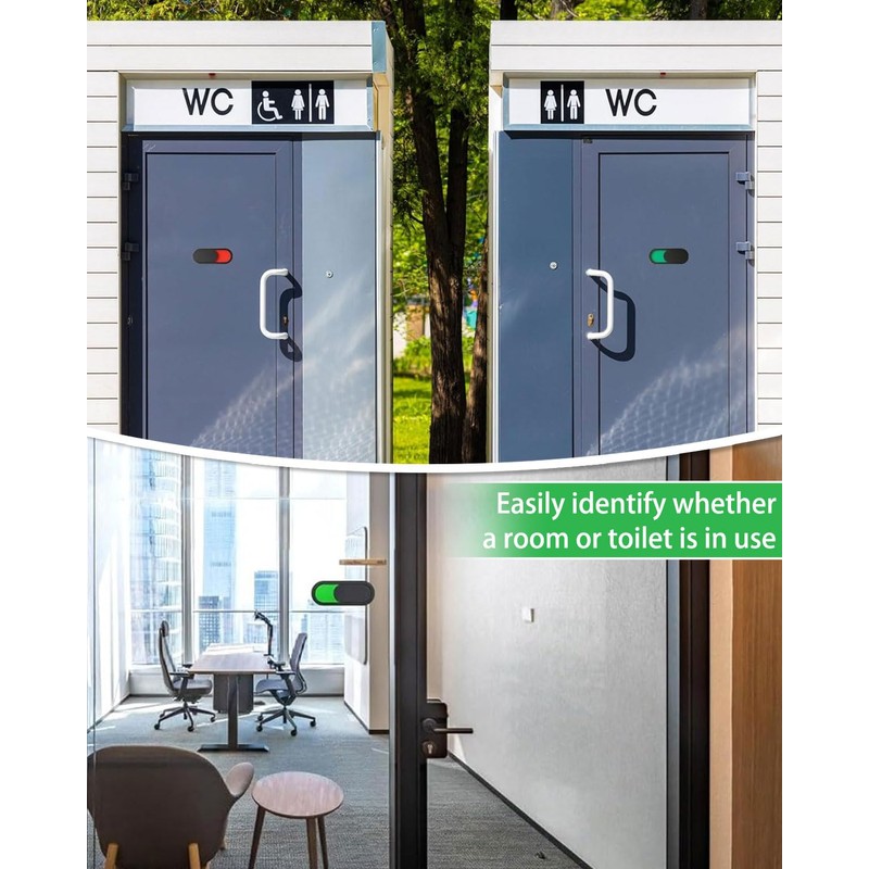 LEEQBCR 2 Pezzi Cartello Privacy, Indicatore per Porta Scorrevole per