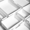 Desk drawer accessory partition storage organizer element company mini plastic case business card case Multi-purpose 4ea