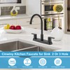 Cinwiny 8 Inch Centerset Kitchen Faucet for Sink 3 Hole