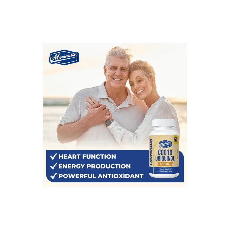 Mecinalis Coq10 Liposomal Ubiquinol 600 Mg 120 Cápsulas