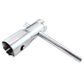 BISOMO 3 in 1 Spark Plug Wrench for Spark Plugs 16 mm, 18 mm or 21 mm, Spark Plug Insert Set, Various Key Widths Socket Wrench, Car, Motorcycle