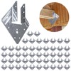 Hurricane Ties for Rafters 50 Pack, 18-Gauge Hurricane Roof Straps