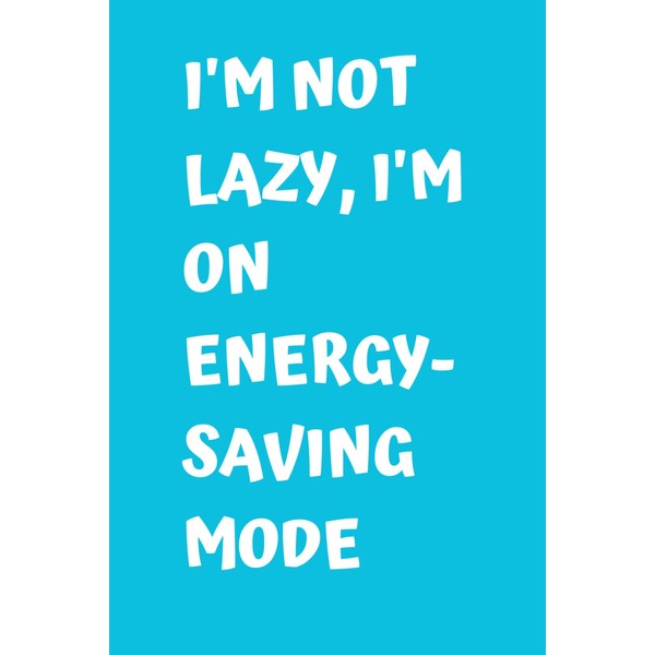 I'm not lazy, I'm on energy-saving mode :-Notebooks with funny