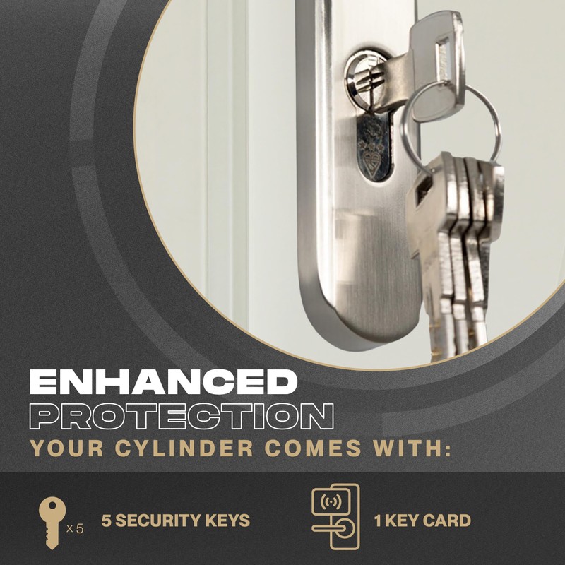IRONWORX® Spectre Brass 35mm (Internal) / 60mm (External) (95mm) Maximum-Security