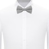 Jacob Alexander Men's Seersucker Striped Pattern Pre-tied Clip-On Bow Tie