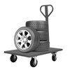 Heavy Duty Platform Truck Flat Cart,Steel Push Cart Dolly with