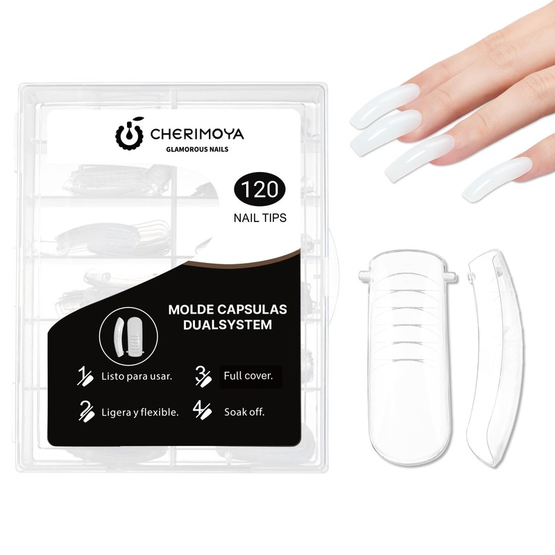 CHERIMOYA Formas de Uñas para Polygel,120 Pcs 12 Tamaños con