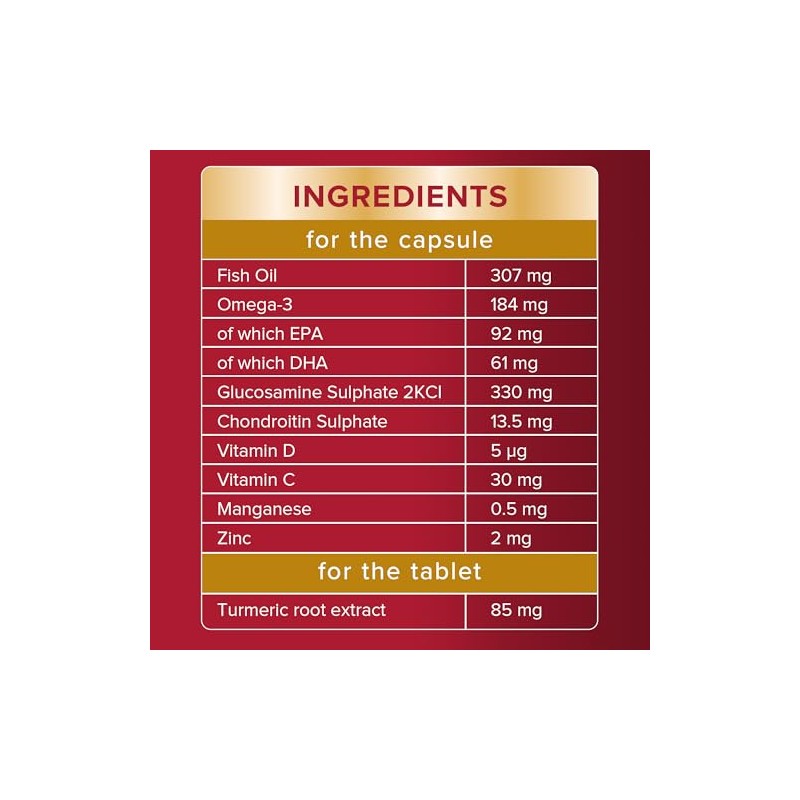 Seven Seas JointCare + Turmeric, 60 Capsules + 60 Tablets,